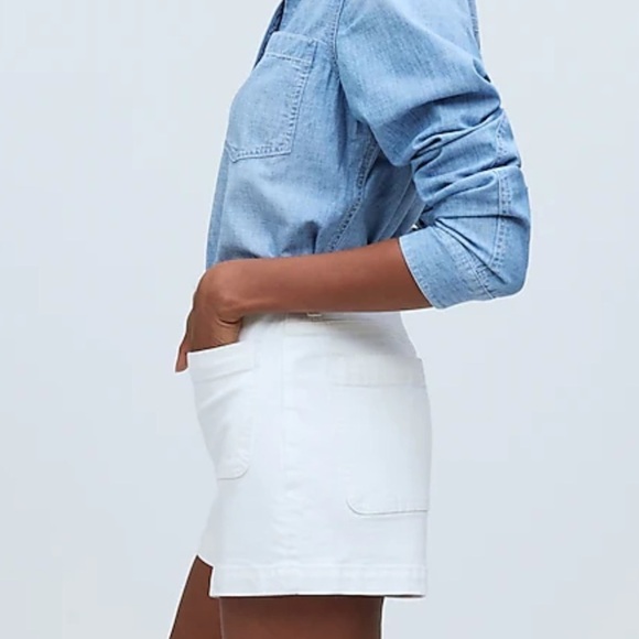 Madewell tile white The Denim Emmett Short: Patch Pocket Edition - Picture 3 of 6
